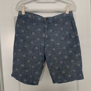 Banana Republic Chambray Patterned Shorts
